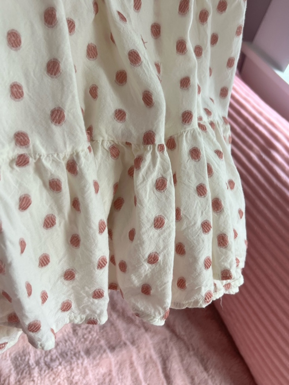 ☀️ Sim & Sam Polka Dot Tiered Mini Dress | Med | Pre-Loved | Beachy Days Ahead - Picture 5 of 13